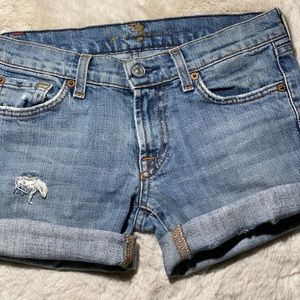 7 for All Man Kind Denim Shorts
